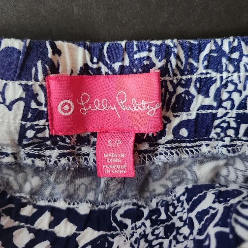 Lilly Pulitzer Blue Rayon Soft Shorts
